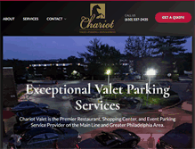 Tablet Screenshot of chariotvalet.com